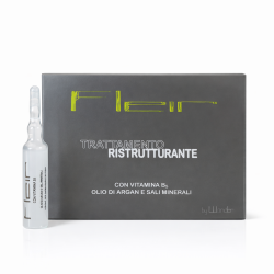 Ампули с арганово масло за суха, боядисана и изтощена коса Alan Jey Fleir Restructuring Treatment 10x10 ml