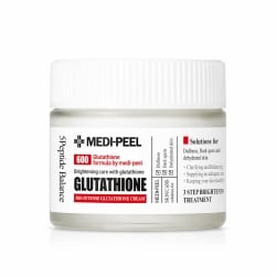 Изсветляващ крем за неравномерен тен, пигментни петна и сияние с глутатион, ниацинамид и пептиди MEDI-PEEL Bio-Intense Glutathione White Cream 50 g