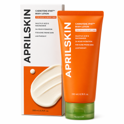 Лосион за тяло при акне и груба кожа със салицилова киселина, ниацинамид, серамиди и пантенол APRILSKIN Carrotene IPMP™ Soothing Body Lotion 200 ml