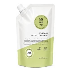 Co-Wash балсам-шампоан за къдрава коса за нежно почистване, хидратация и anti-frizz ефект с Curly Method формула MIMARE Co-Wash Curly Method 480 ml