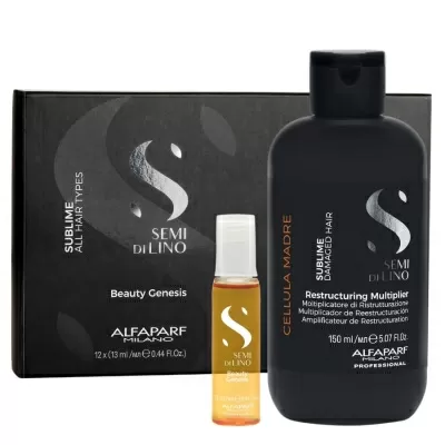 Alfaparf SDL Sublime Cellula Madre Restructuring Multiplier 150ml + Beauty Genesis 12 X 13ml