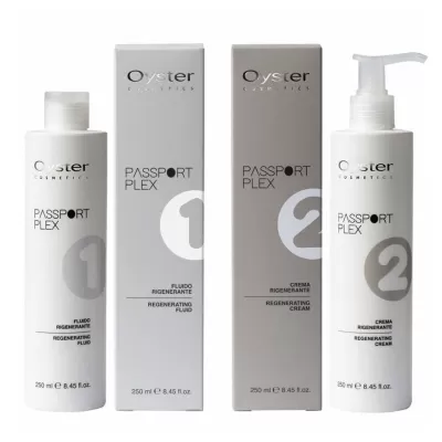 Терапия за защита и възстановяване на косата при химически процедури Oyster Passport Plex 2x250ml 