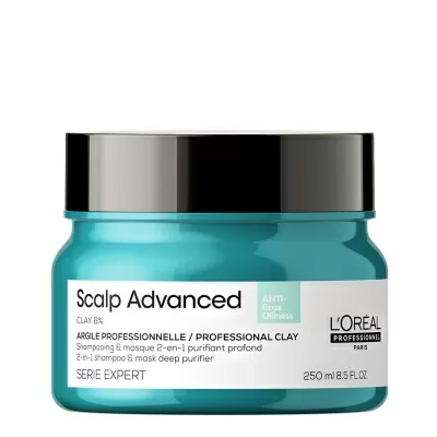 Loreal Professionnel Serie Expert Scalp Advanced Anti-Oiliness 2-In-1 Deep Purifier Clay 250ml 