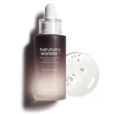 Ампула за лице с азиатска центела и хиалурон Haruharu Wonder Black Rice  Botanical 2GF Ampoule 150ml