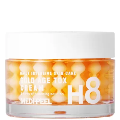 Анти-ейдж капсулиран крем със злато и копринени протеини Medi-Peel Gold Age Tox H8 Cream 50ml