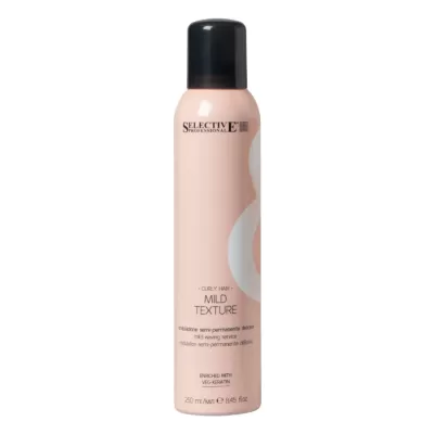 Безамонячен къдрин за полу-трайно къдрене Selective Professional Mild Texture Semi Permanent Wave 250 ml
