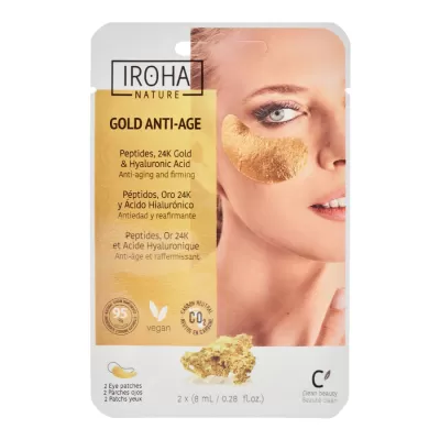 Златни стягащи пачове за очи с 24 К злато Iroha Gold Anti-Age Eye Contour Patches