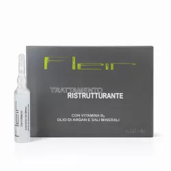 Ампули с арганово масло за суха, боядисана и изтощена коса Alan Jey Fleir Restructuring Treatment 10x10 ml