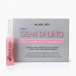 Ампули за суха и третирана коса с ленено семе за възстановяване, хидратация и блясък Alan Jey Semi Di Lino Lotion 10x10 ml