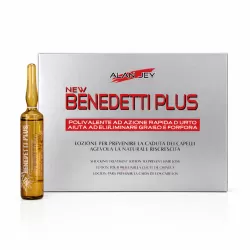 Ампули против косопад за стимулиране на растежа, балансиране на скалпа и грижа против омазняване Alan Jay Benedetti Plus Shocking Treatment Lotion 10x10 ml