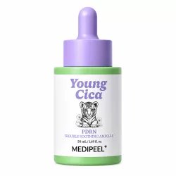 Ампула за чувствителна, зачервена и проблемна кожа с PDRN, центела, ниацинамид и хиалуронова киселина MEDI-PEEL Young Cica PDRN Trouble Soothing Ampoule 50 ml