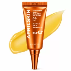 Гел за локално третиране на пъпки, зачервяване инесъвършенства с Carrotene IPMP™, 2% BHA + PHA, 1% Zinc Oxide и 5% Niacinamide APRILSKIN Carrotene IPMP™ Clearing Solution 20 ml