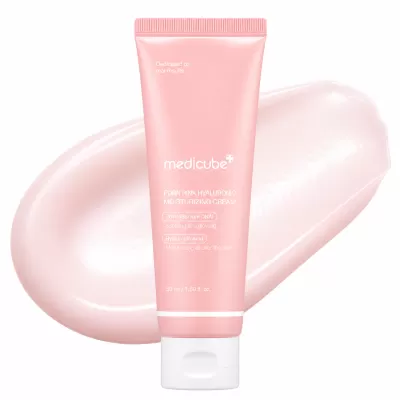 Пептиден крем за лице за суха кожа, фини линии и липса на еластичност MEDICUBE PDRN Pink Peptide Cream 50 ml