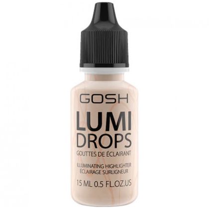 Хайлайтър за естествен и свеж вид Gosh Lumi Drops Illuminating Highlighter 002 Vanilla 15ml