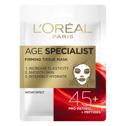 Стягаща хартиена маска за лице Loreal Age Expert Firming Smoothing Mask 45+  