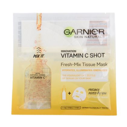 Свежа маска за лице с витамини Garnier Vitamin Shot Fresh- Mix Tissue Ma