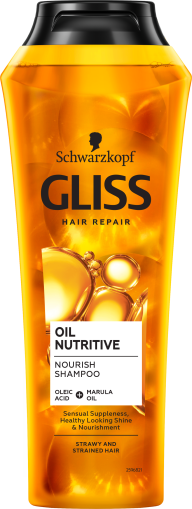 Шампоан за коса с подхранващи масла Gliss Oil Nutritive Shampoo 