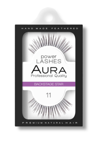 Мигли от естествен косъм Aura Power Lashes False Eyelashes 11 Backstage Star 