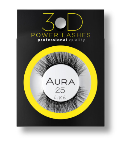 Aura 3D Power Lashes False Eyelashes 25 Like 