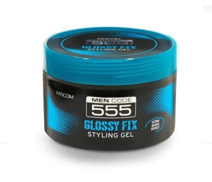 Гел за коса Farcom 555 Men Code Styling Gel Glossy Fix 250ml