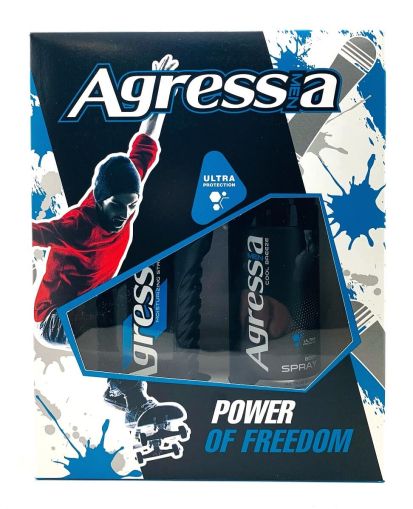 Мъжки подаръчен комплект Agressia Men Power of Freedom Дезодорант + Душ гел 