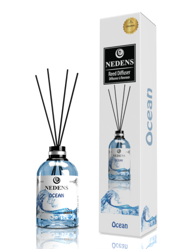Парфюмен ароматизатор с клечки с аромат на Океан Nedens Ocean Reed Diffuser 110ml 