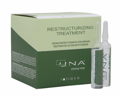 Ампули за активна грижа за изтощена коса Rolland Una Restructurizing Treatment 12Х10ml