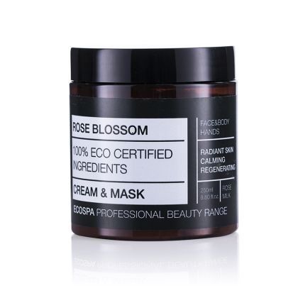Крем - маска за лице и тяло с Розов цвят EcoSpa Rose Blossom Cream & Mask 250ml 