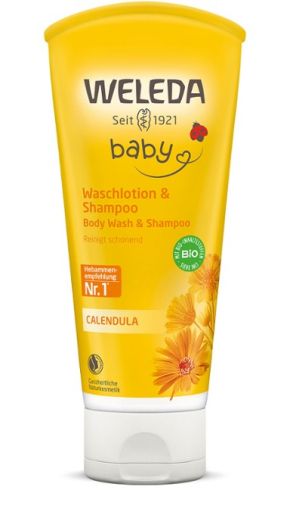 Weleda Body Wash & Shampoo for babies with Calendula 200ml 