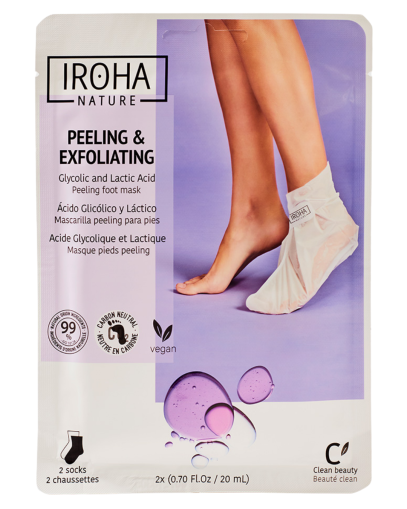 Ексфолираща маска за крака Iroha Peeling & Exfoliating Socks Mask for Feet