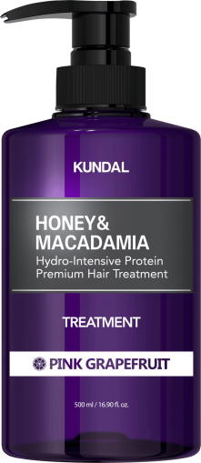 Интензивено хидратиращ и подхранващ протеинов балсам за коса Kundal Honey & Macadamia Pink Grapefruit Hydro-Intensive Protein Premium Hair Treatment 500ml