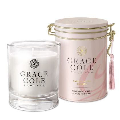 Grace Cole Vanilla Blush & Peony Fragrant Candle 200g 