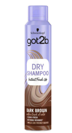 Сух шампоан за кестенява коса Schwarzkopf Got2b Fresh It Up Brown Dry Shampoo 200ml