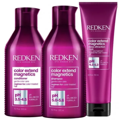 Redken Color Extend Magnetics Routine for Colored Hair Shampoo + Conditioner + Mask