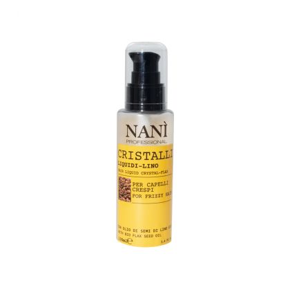 Кристали за коса с ленено семе Nani Professional Hair Liquid Crystal Bio Flax seed Oil Anti-Frizz & Regenerating 100ml 