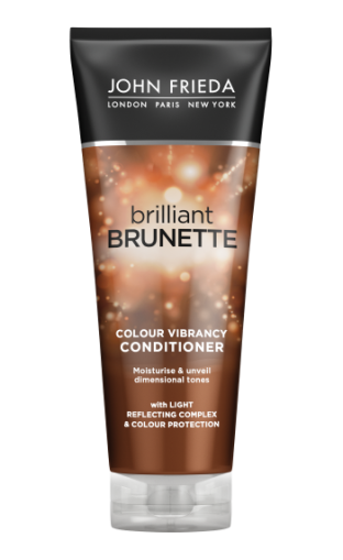 Хидратиращ балсам за защита на цвета на кестенява коса John Frieda Brilliant Brunette Colour Protecting Moisturizing Conditioner 250ml