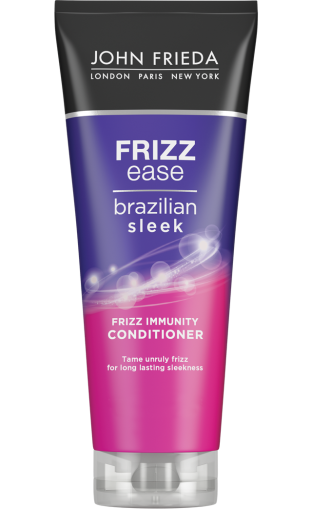 Балсам за права и защитена от начупване коса John Frieda Frizz Ease Brazilian Sleek Conditioner 250ml