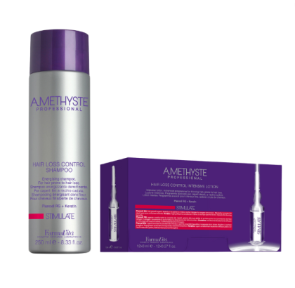 Farmavita Amethyste Stimulate Hair Loss Control Shampoo + Intensive Lotion 