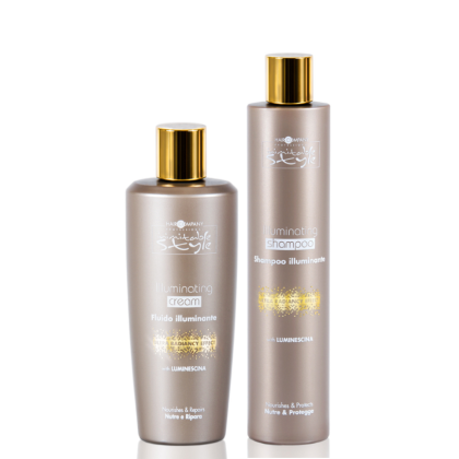 Сет за блясък 2 части Hair Company Professional Illuminating Sеt Shampoo + Cream