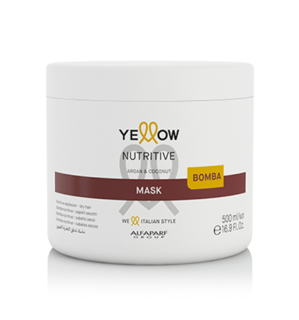 Подхранващa маска с Арган и Кокосово масло за суха и изтощена коса Yellow Nutritive Mask 