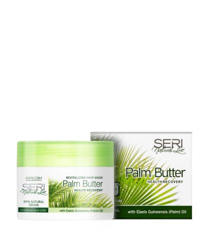 Интензивно подхранващо Палмово масло за суха и изтощена коса с 99% натурален произход Farcom Seri Palm Butter 200ml 