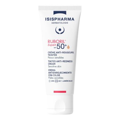 Слънцезащитен крем при зачервена кожа Isis Pharma Ruboril Expert SPF 50+ Tinted Anti-redness Cream 40ml