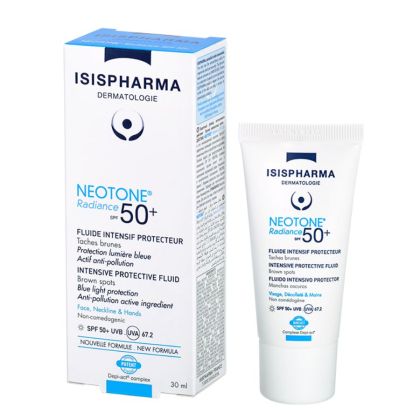 Дневен крем за изсветляване на тъмни петна Isis  Pharma Neotone Radiance Intensive Protective Fluid SPF 50+ 30ml