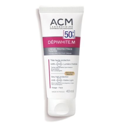 Изсветляващ слънцезащитен крем с цвят ACM Laboratorie Depiwhite M Tinted Cream SPF50 40ml