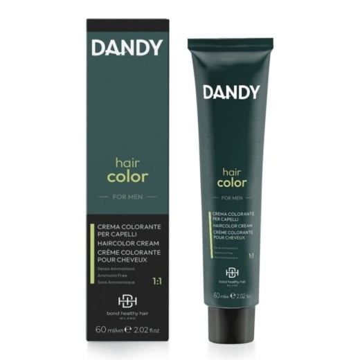 Мъжка боя за коса без амоняк с A2 керамиди и Phyto-Enhancer Lisap DANDY Hair Color Cream for Men 60 ml