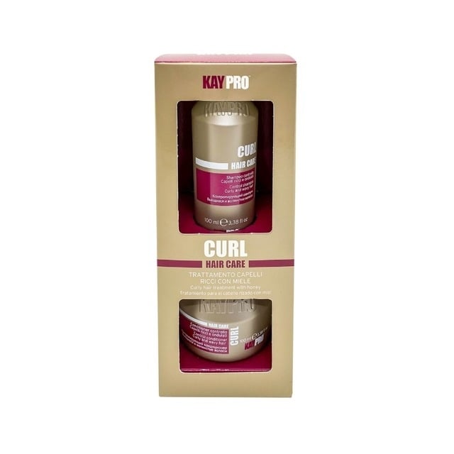 Хидратиращ комплект за къдрава коса KAYPRO Curl Mini Size Kit 2x100ml