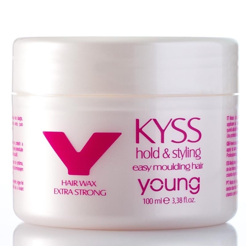 Стилизираща вакса за силна фиксация и блясък Young Professional Kyss Extra Strong Hair Wax 100 ml
