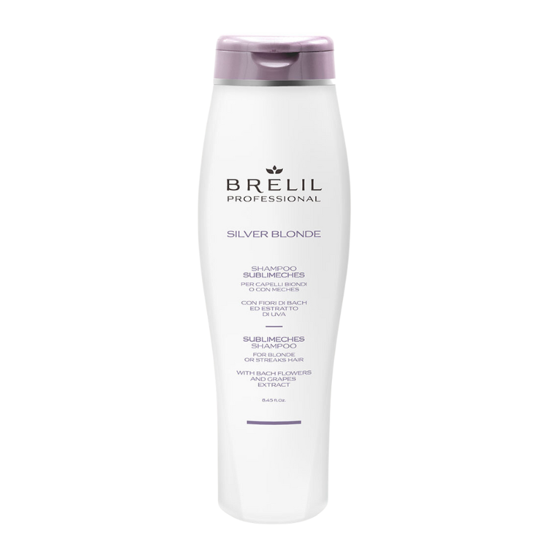 Анти- жълт шампоан за руса коса Brelil Silver Blonde Shampoo for Blondes