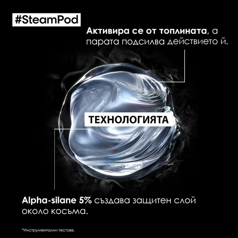 3-in-1 Изглаждаща грижа за коса Loreal Professionnel Steampod Smoothing Treatment 50ml — изглед 4