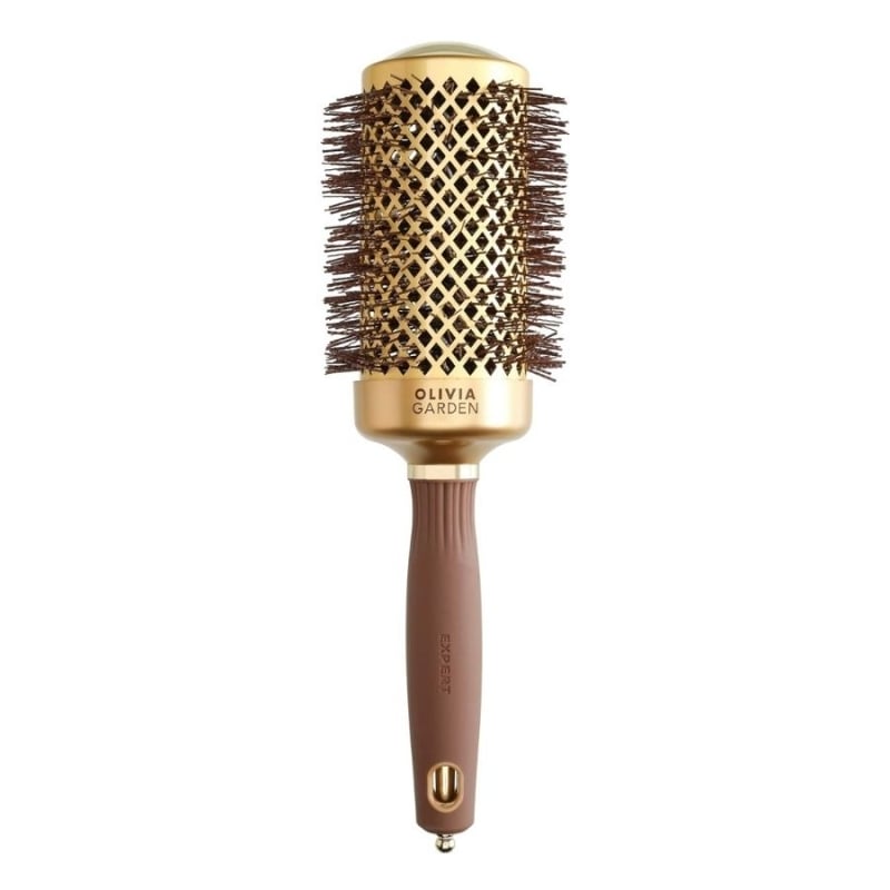 Професионална четка за изсушаване Olivia Garden Expert Blowout Shine Gold&Brown Hair Brush 55 mm
